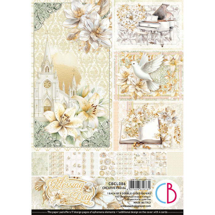 Ciao Bella Blessing Day A4 Scrapbooking Paper Set