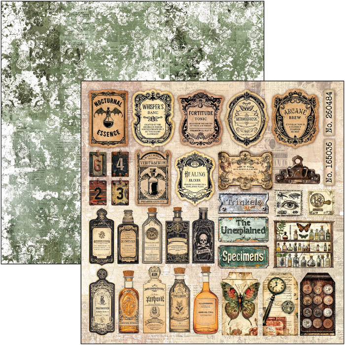 Ciao Bella Cabinet Of Curiosities 12" x 12" Scrapbooking Paper Set