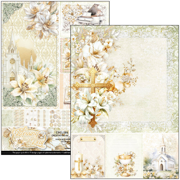 Ciao Bella Blessing Day A4 Scrapbooking Paper Set