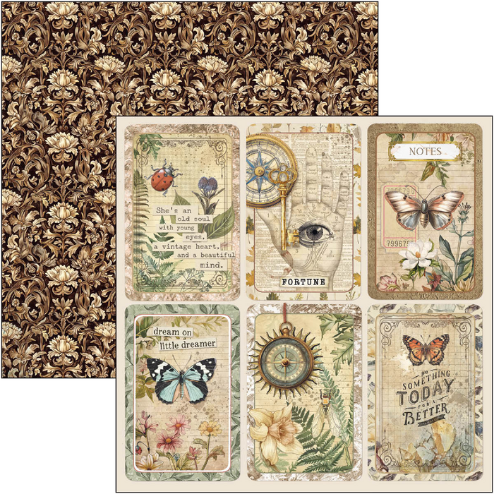 Ciao Bella Cabinet Of Curiosities 8" x 8" Scrapbooking Paper Set