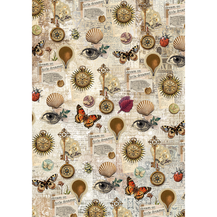 Ciao Bella Cabinet Of Curiosities A5 Mixed Rice Paper 8pc