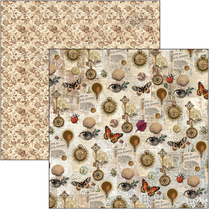 Ciao Bella Cabinet Of Curiosities 12" x 12" Scrapbooking Paper Set