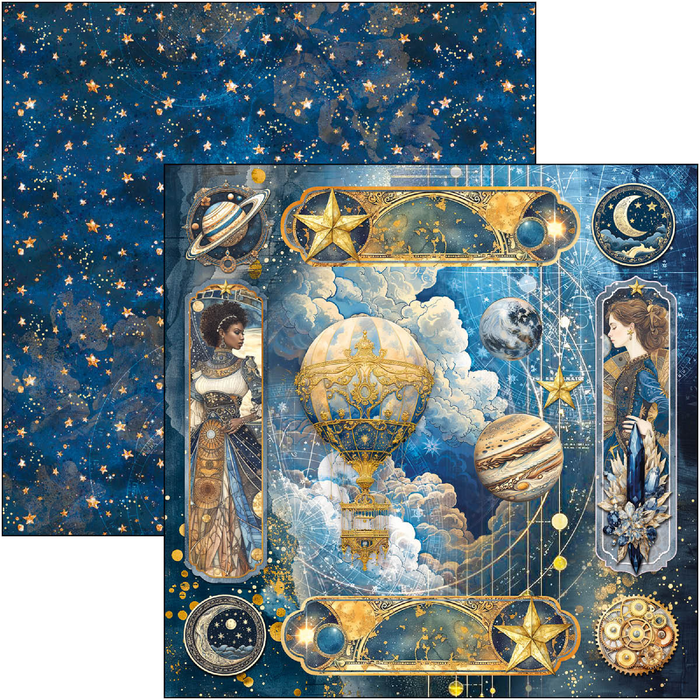 Ciao Bella Celestial 12" x 12" Patterns Scrapbooking Paper Set