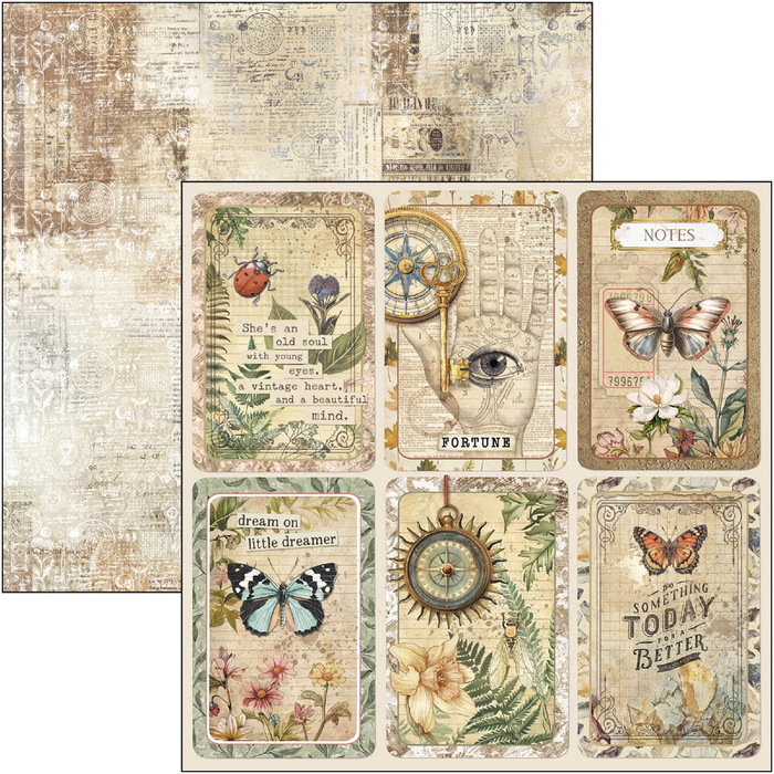Ciao Bella Cabinet Of Curiosities 12" x 12" Scrapbooking Paper Set