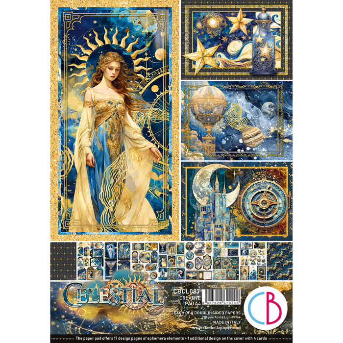 Ciao Bella Celestial A4 Scrapbooking Paper Set