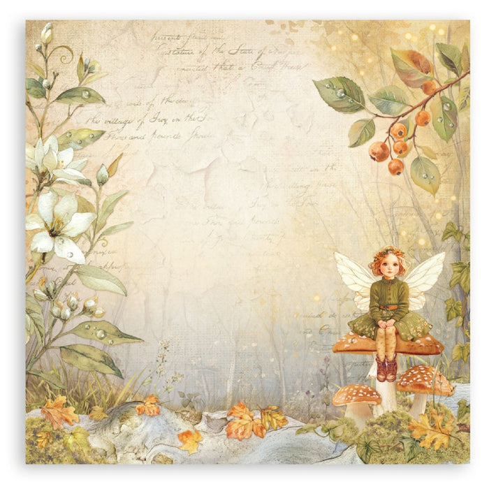 Stamperia Whispering Woods 8" x 8" Single Faced Maxi Paper Pad