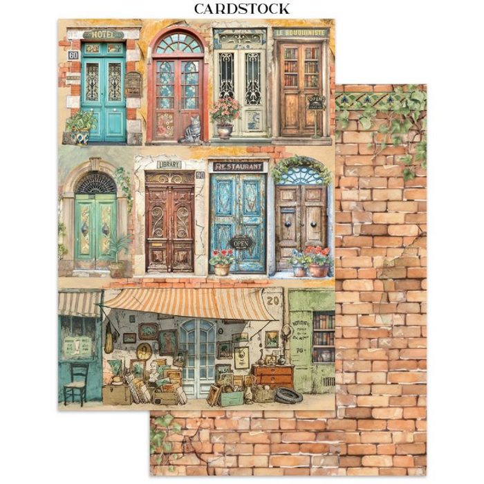 Stamperia Art Of Travelling Junk Journal Stickers Cut-outs Backgrounds