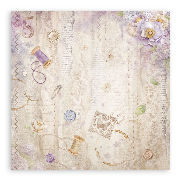 Stamperia Quiet Days 8" x 8" Single Faced Maxi Paper Pad