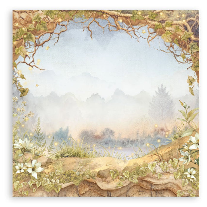 Stamperia Whispering Woods 8" x 8" Single Faced Maxi Paper Pad