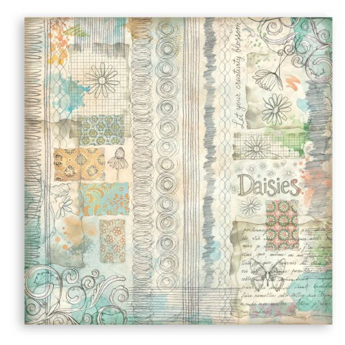 Stamperia Dairy Art 8" x 8" Single Faced Maxi Paper Pad