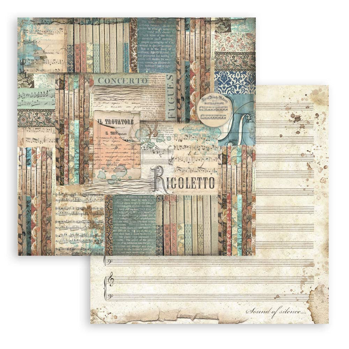Stamperia Music 12" x 12" Scrapbooking Paper Pad