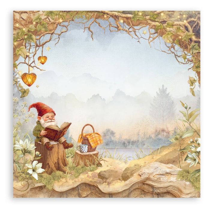 Stamperia Whispering Woods 8" x 8" Single Faced Maxi Paper Pad