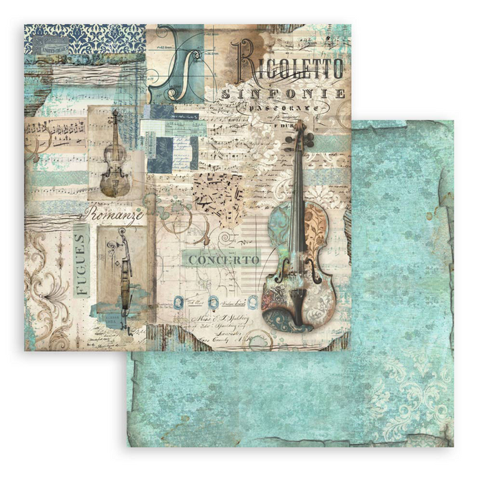 Stamperia Music 12" x 12" Scrapbooking Paper Pad