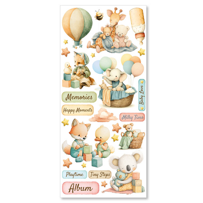 Ciao Bella Lunibloom Art Transparent Stickers 5pc