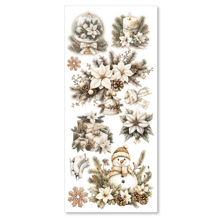 Ciao Bella Winter Season Art Transparent Stickers 5pc