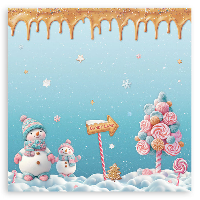 Stamperia Candy Christmas 12" x 12" Single Faced Maxi Paper Pad