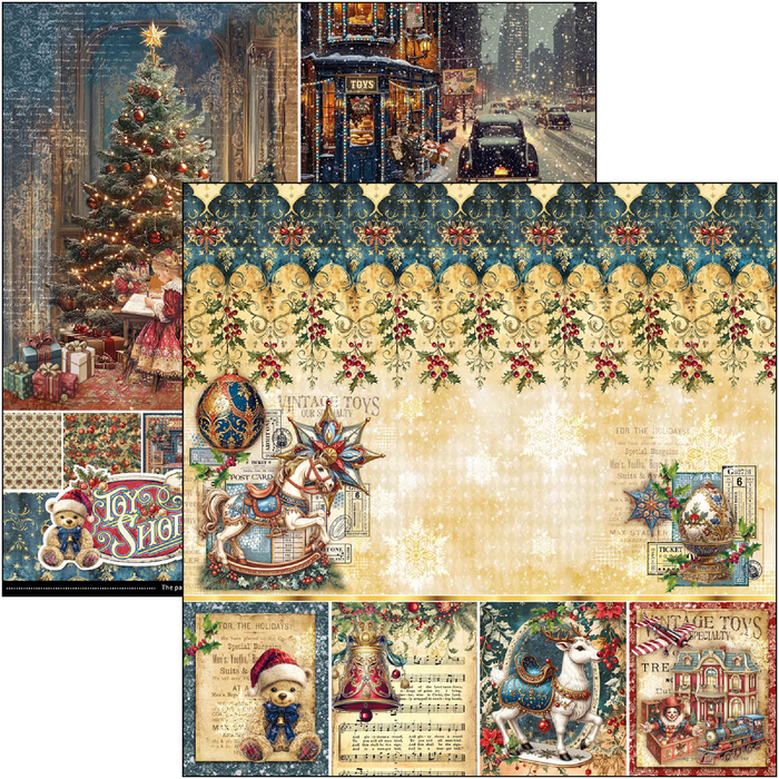 Ciao Bella Toy Shop 8" x 8" Scrapbooking Paper Set