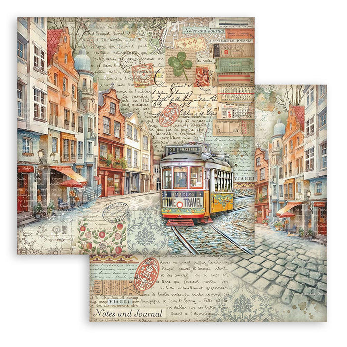 Stamperia Art Of Travelling  12" x 12" Scrapbooking Paper Pad