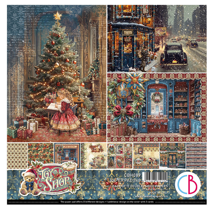 Ciao Bella Toy Shop 8" x 8" Scrapbooking Paper Set
