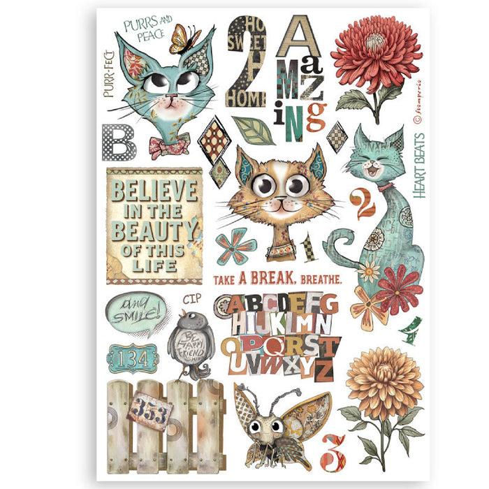 Stamperia Furry Friends A5 Washi Pad