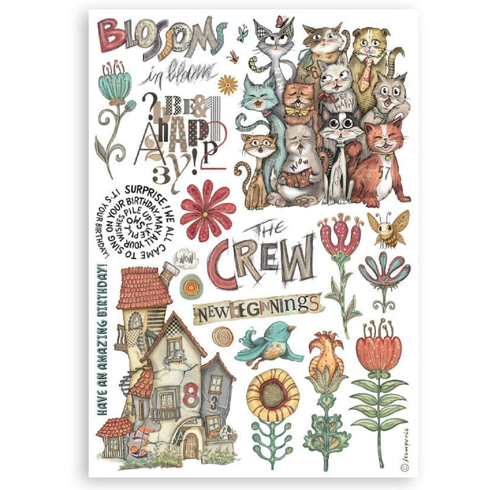 Stamperia Furry Friends A5 Washi Pad