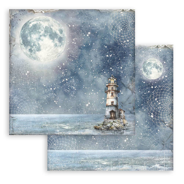 Stamperia Silent Sea 8" x 8" Backgrounds Selection Paper Pad