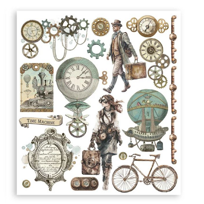 Stamperia Voyages Fantastiques Rub-On Selection Pack