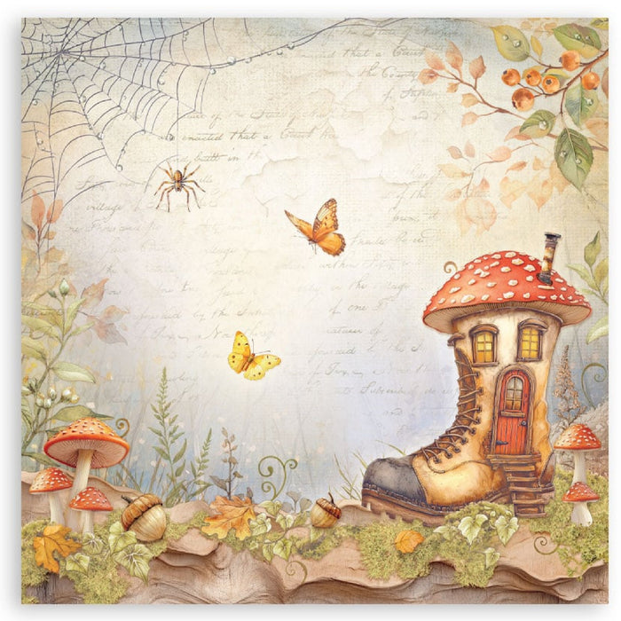 Stamperia Whispering Woods 8" x 8" Single Faced Maxi Paper Pad