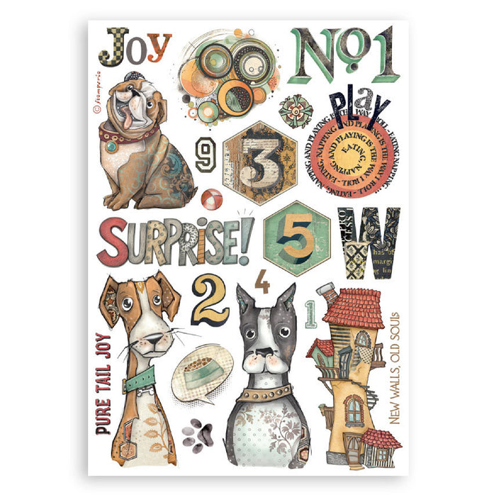 Stamperia Furry Friends A5 Washi Pad