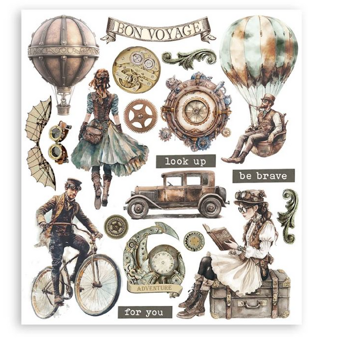 Stamperia Voyages Fantastiques Rub-On Selection Pack