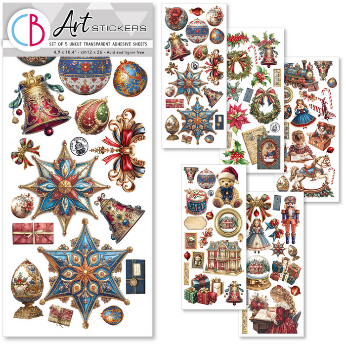 Ciao Bella Toy Shop Art Transparent Stickers 5pc