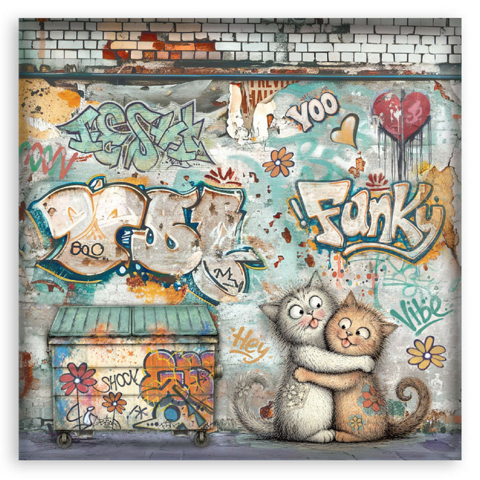 Stamperia Furry Friends 2 8" x 8" Single Faced Maxi Paper Pad