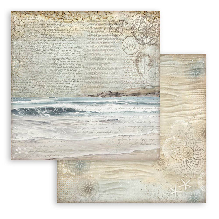 Stamperia Silent Sea 8" x 8" Backgrounds Selection Paper Pad