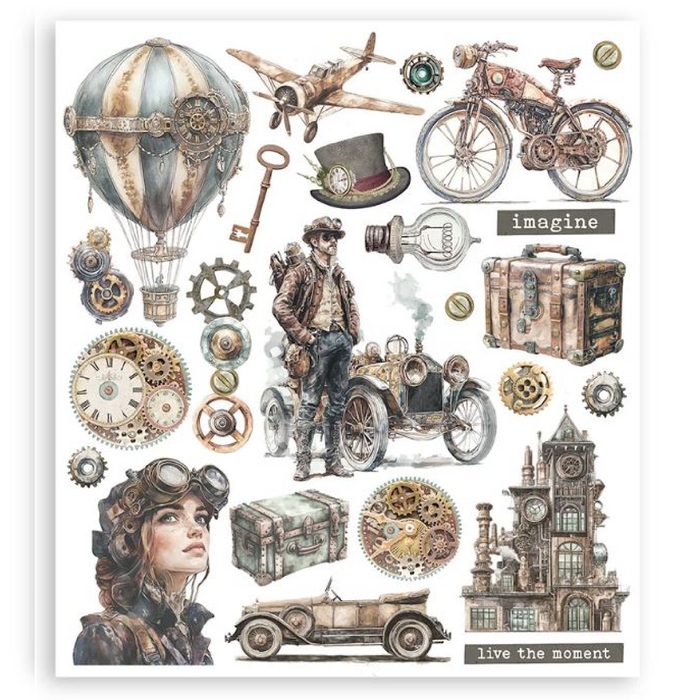 Stamperia Voyages Fantastiques Rub-On Selection Pack