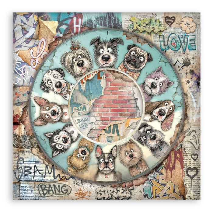 Stamperia Furry Friends 2 8" x 8" Single Faced Maxi Paper Pad