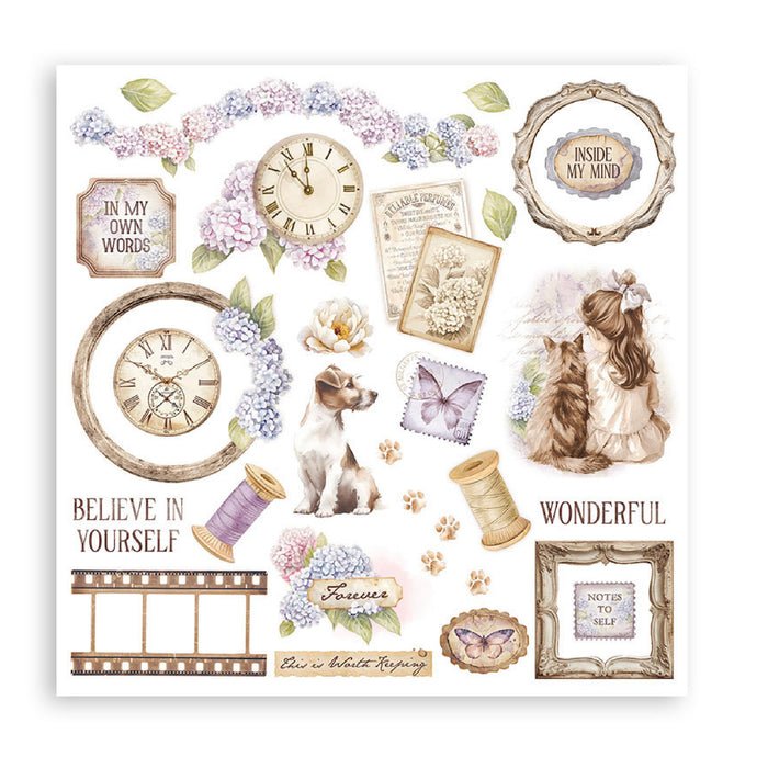 Stamperia Quiet Days Rub On Transfers - Assorted Pack