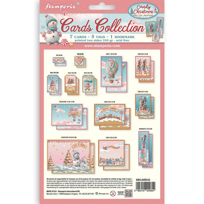 Stamperia Candy Christmas Cards & Tags Collection