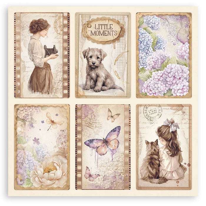 Stamperia Quiet Days 8" x 8" Single Faced Maxi Paper Pad