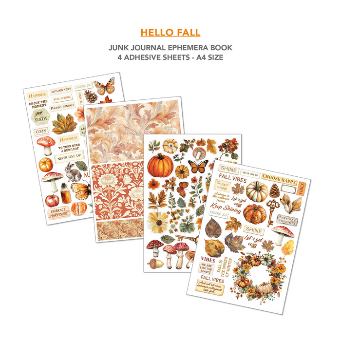 Ciao Bella Hello Fall A4 Junk Journal & Ephemera Book