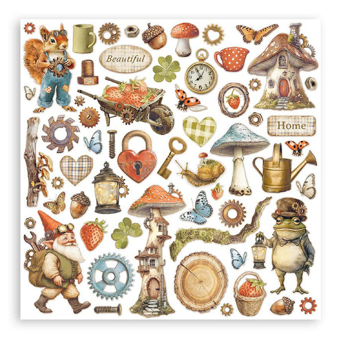 Stamperia Hidden Grove 8" x 8" Single Faced Maxi Paper Pad