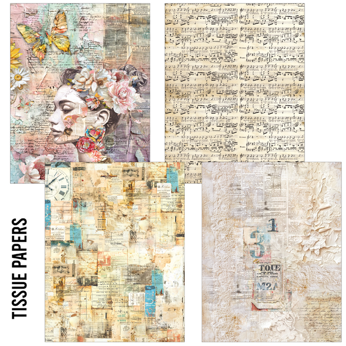 Ciao Bella Paper Craft Mix The Sound of Spring A5 Paper Pack