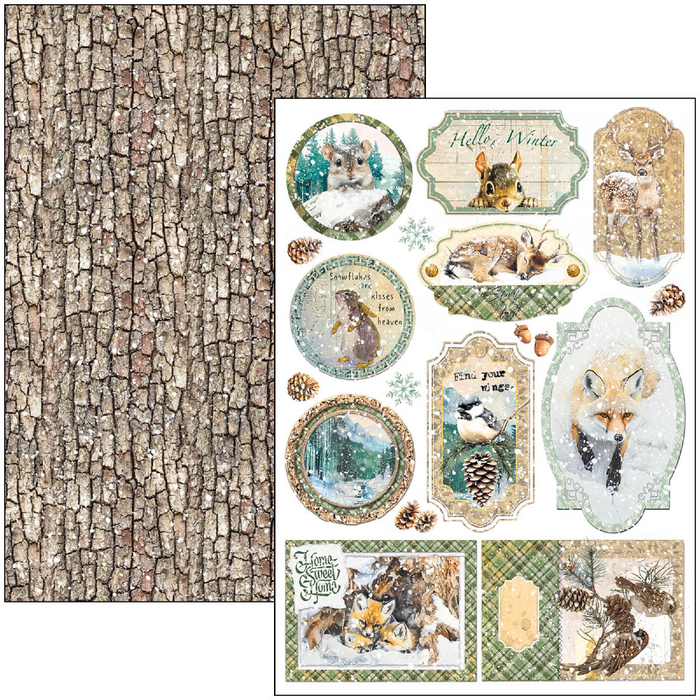 Ciao Bella Forest Tales A4 Scrapbooking Paper Set