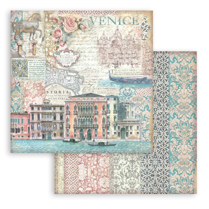 Stamperia Venice City Of Art 8" x 8" Scrapbooking Paper Pad
