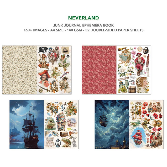 Ciao Bella Neverland A4 Junk Journal & Ephemera Book