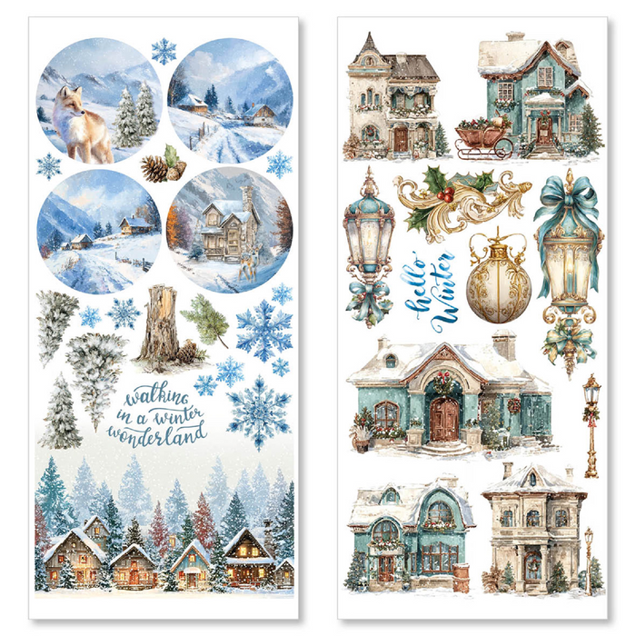 Ciao Bella Winterling Art Transparent Stickers 5pc