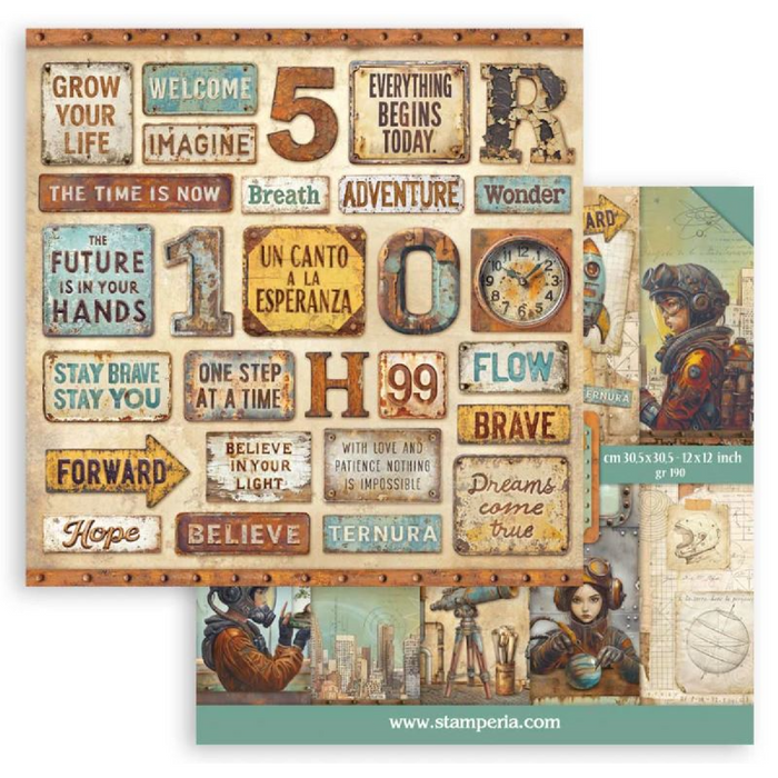 Stamperia A New Beginning 12" x 12" Scrapbooking Paper Pad