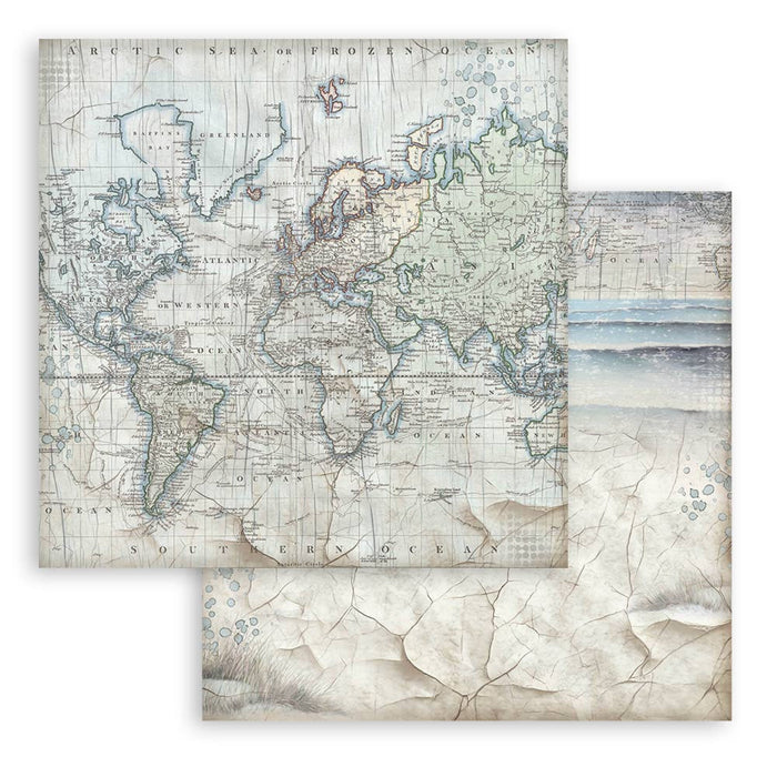 Stamperia Silent Sea 8" x 8" Backgrounds Selection Paper Pad
