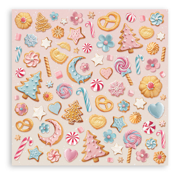 Stamperia Candy Christmas 12" x 12" Single Faced Maxi Paper Pad