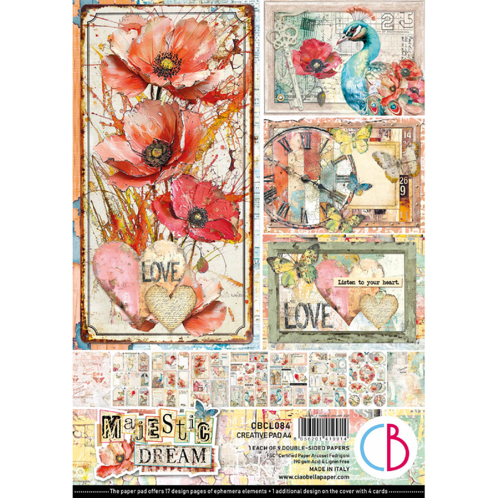 Ciao Bella Majestic Dream A4 Scrapbooking Paper Set