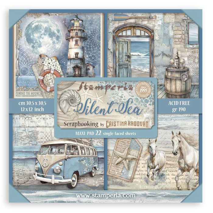 Stamperia Silent Sea 12" x 12" Single Faced Maxi Paper Pad